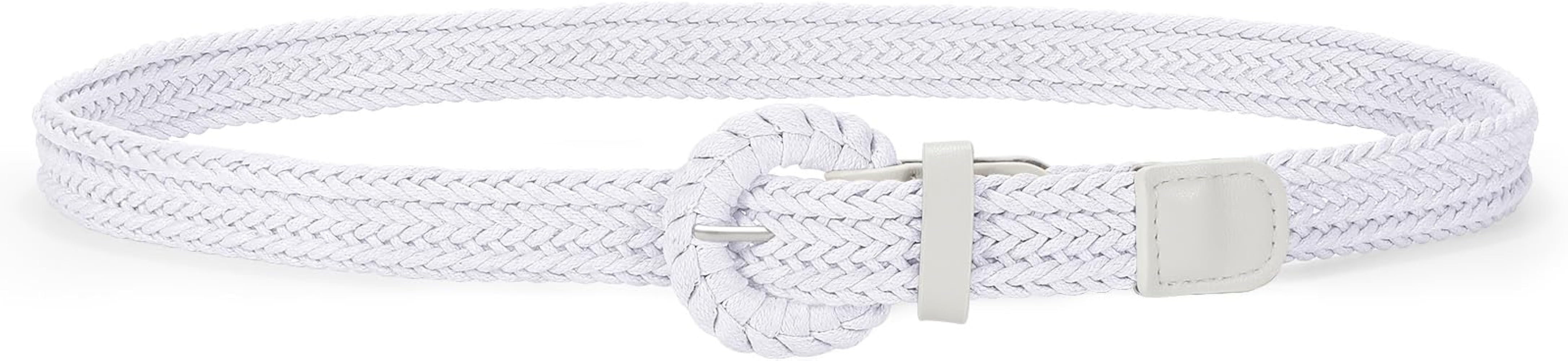 VONMELLI Braided Belt for Women, Woven Rattan Waist for Sunmmer Fashion Dress Jeans Thin Ladies B... | Amazon (US)