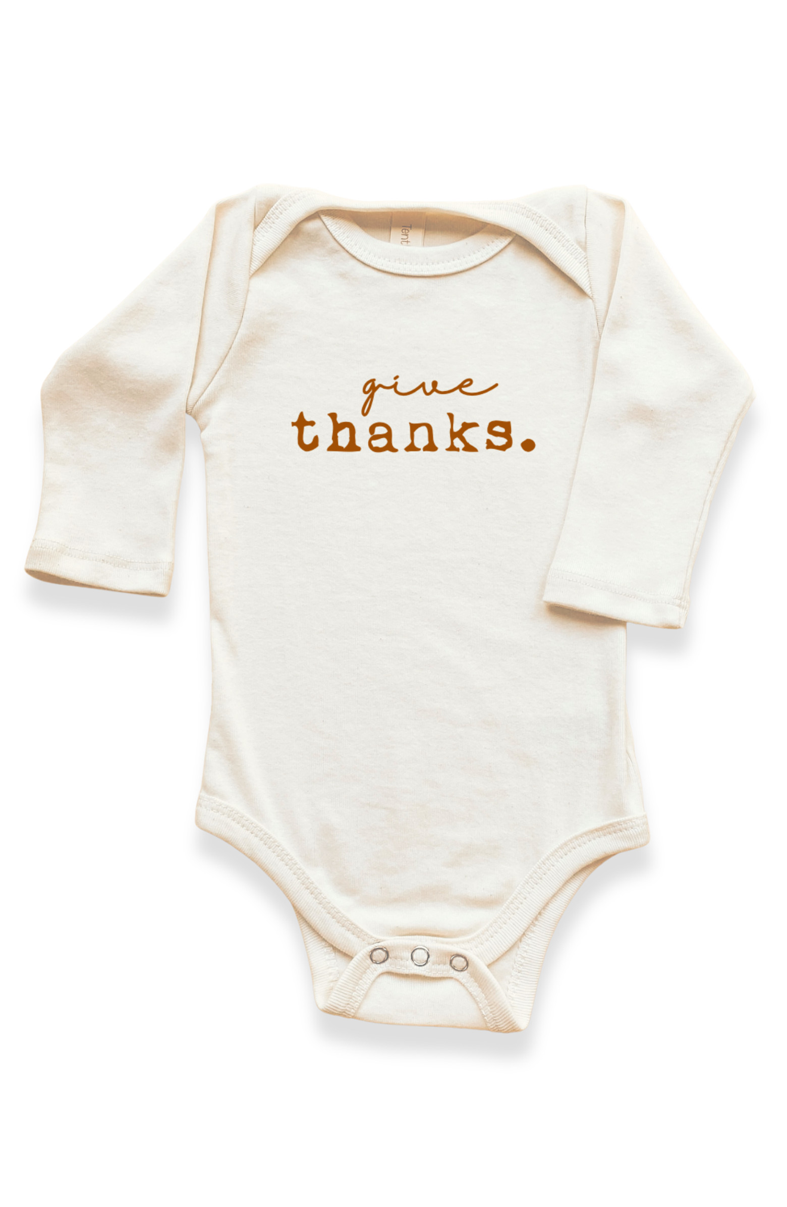 Tenth & Pine Give Thanks - Organic Long Sleeve Baby Bodysuit | Nordstrom | Nordstrom