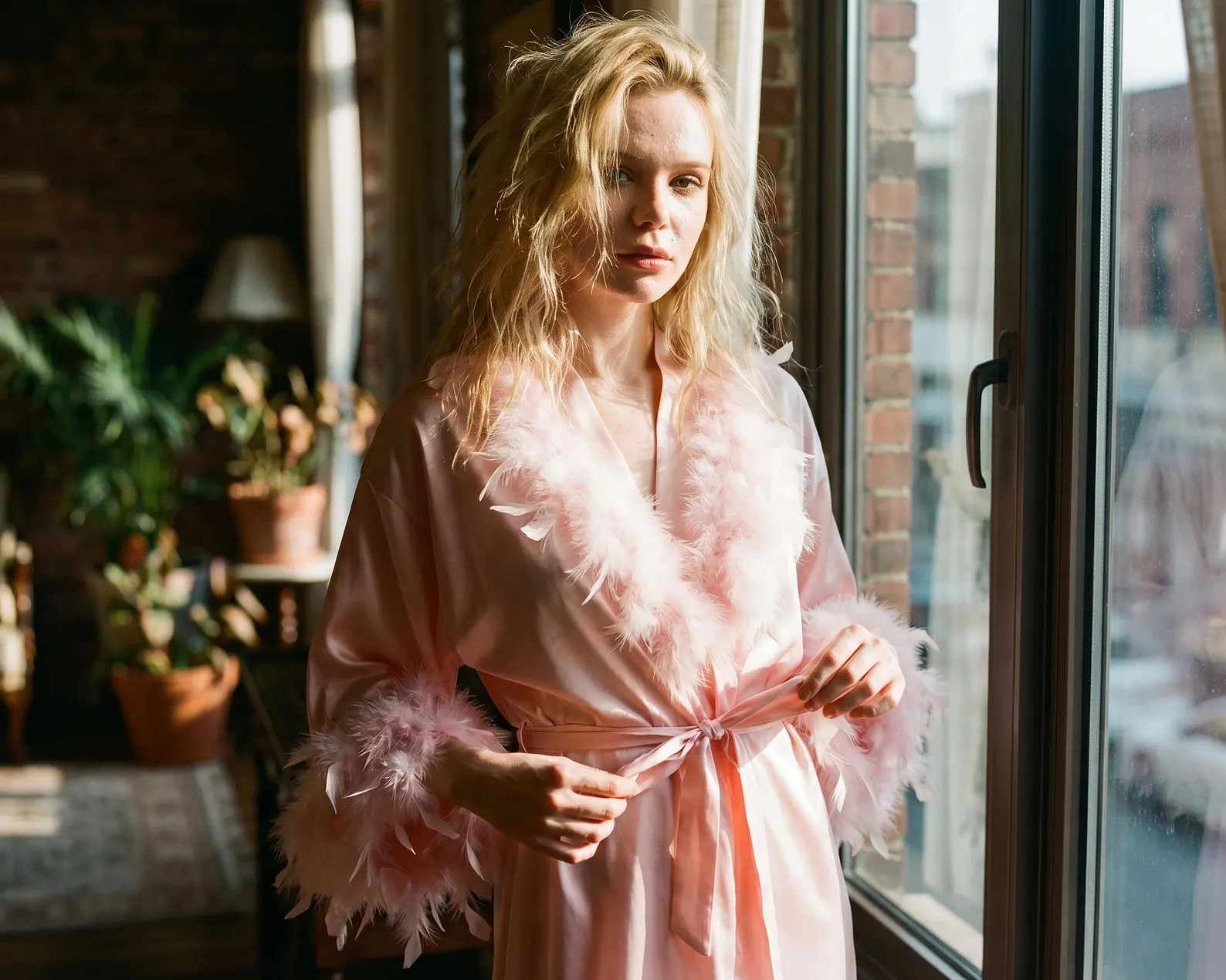 Feather Trim Bride Robe, Luxury Sleepwear for Women, Hollywood Glamour Lingerie Robe, Bridesmaid ... | Etsy (Global)