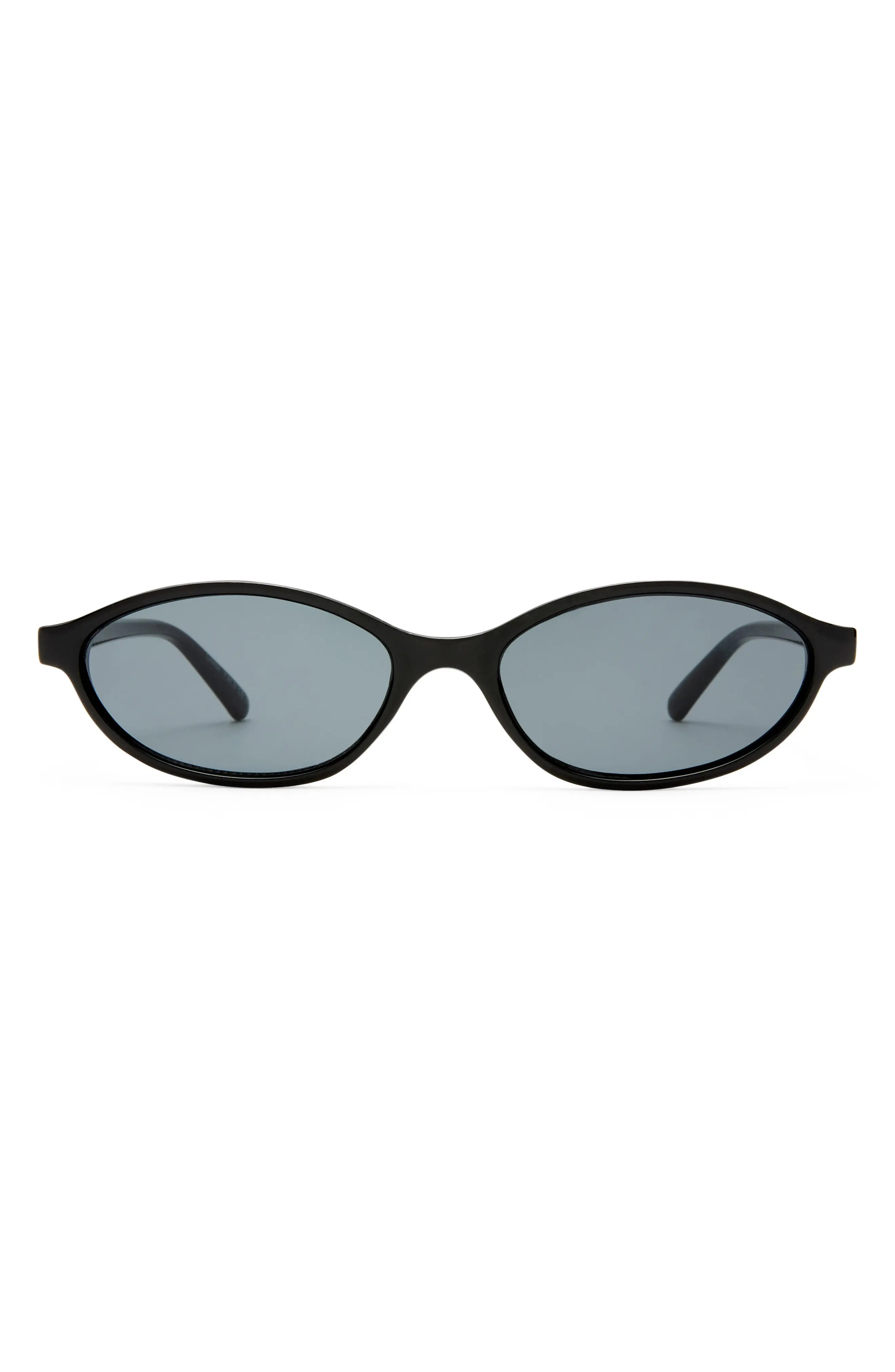 AIRE Earthshine 54mm Oval Sunglasses in Black /Burgundy Mono at Nordstrom | Nordstrom