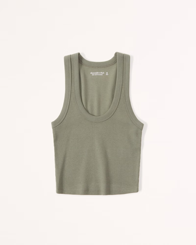 Essential Scoopneck Tank | Abercrombie & Fitch (US)
