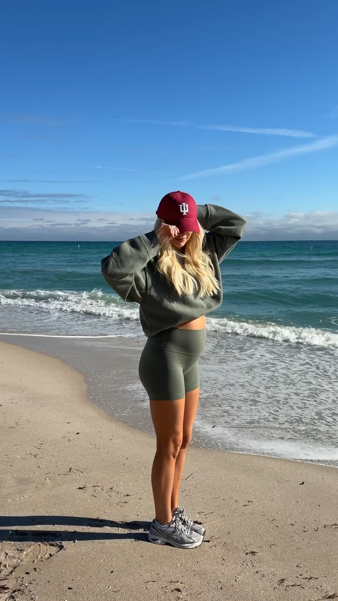 Wearing a 6 in shorts (6” - willow leaf), 4 in sweatshirt, 10 in top (willow leaf),  shoes run tts! #kathleenpost

Workout wear, athleisure, walk outfit, bump outfit, bump friendly, maternity outfit 



#LTKfitnessgoals #LTKActive #LTKootd