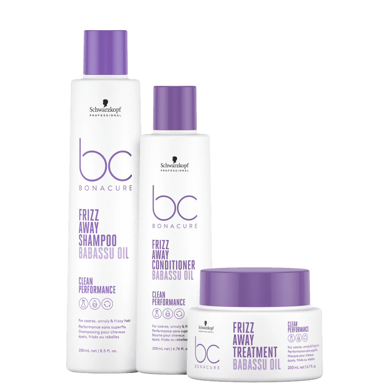 Kit Schwarzkopf Professional BC Bonacure Clean Performance Frizz Away Home Care (3 Produtos) | Beleza Na Web (BR)
