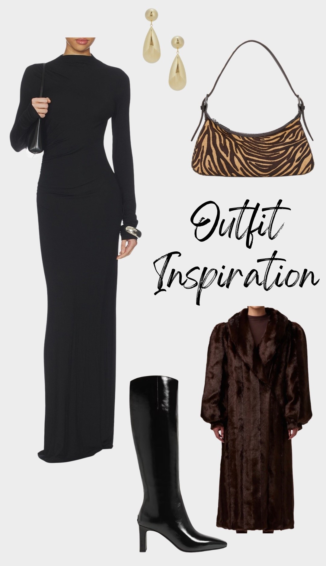 Coat is from Naked Wardrobe

Brown faux fur coat, black turtleneck, turtleneck dress, black turtleneck dress, black boots, black knee high boots, animal print bag, animal print purse, zebra purse, black dress

#LTKSeasonal #LTKBeauty #LTKootd