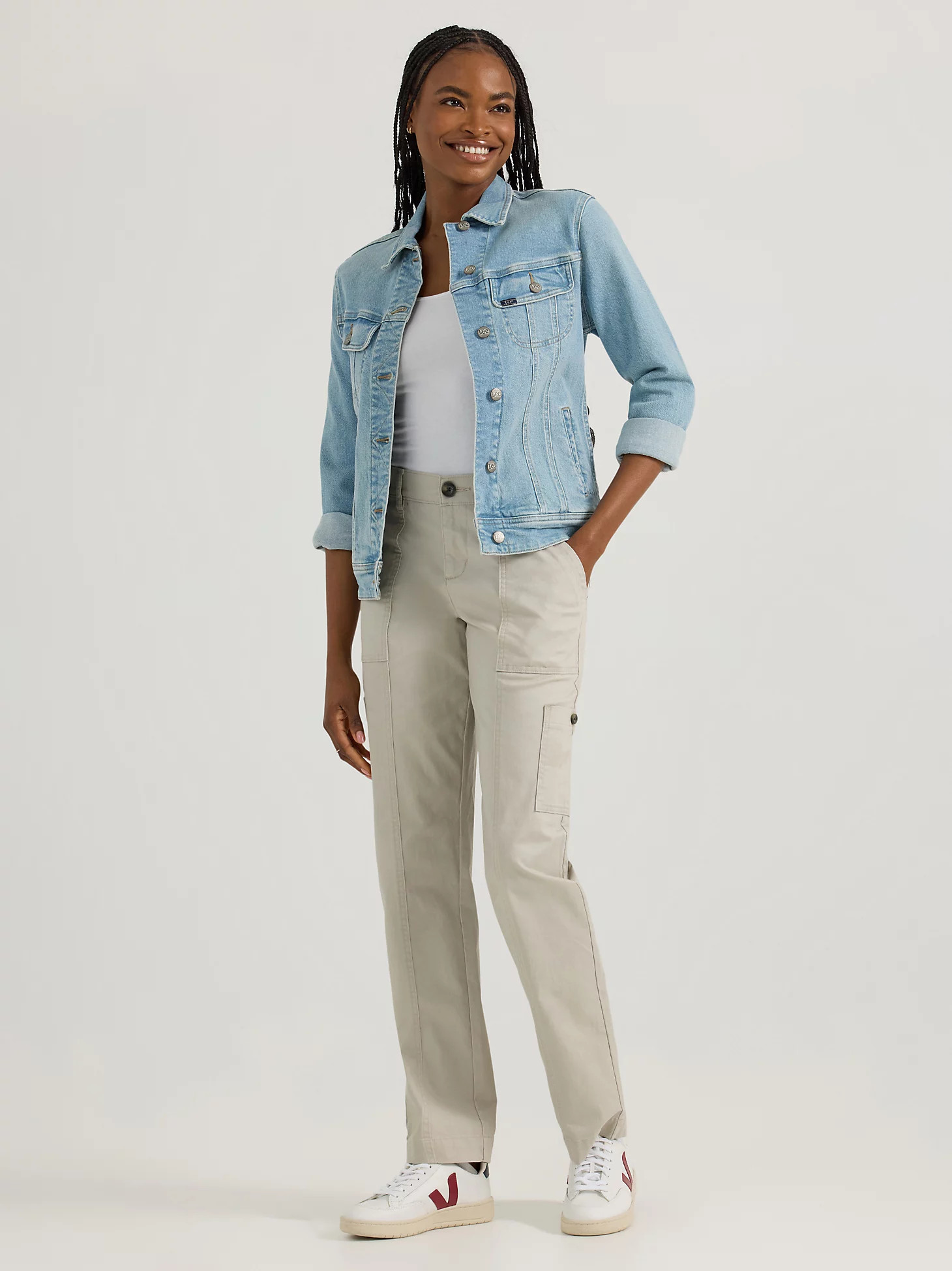 Ultra Lux Comfort Flex-to-Go Loose Utility Pant:Salina Stone:4:M | Lee Jeans