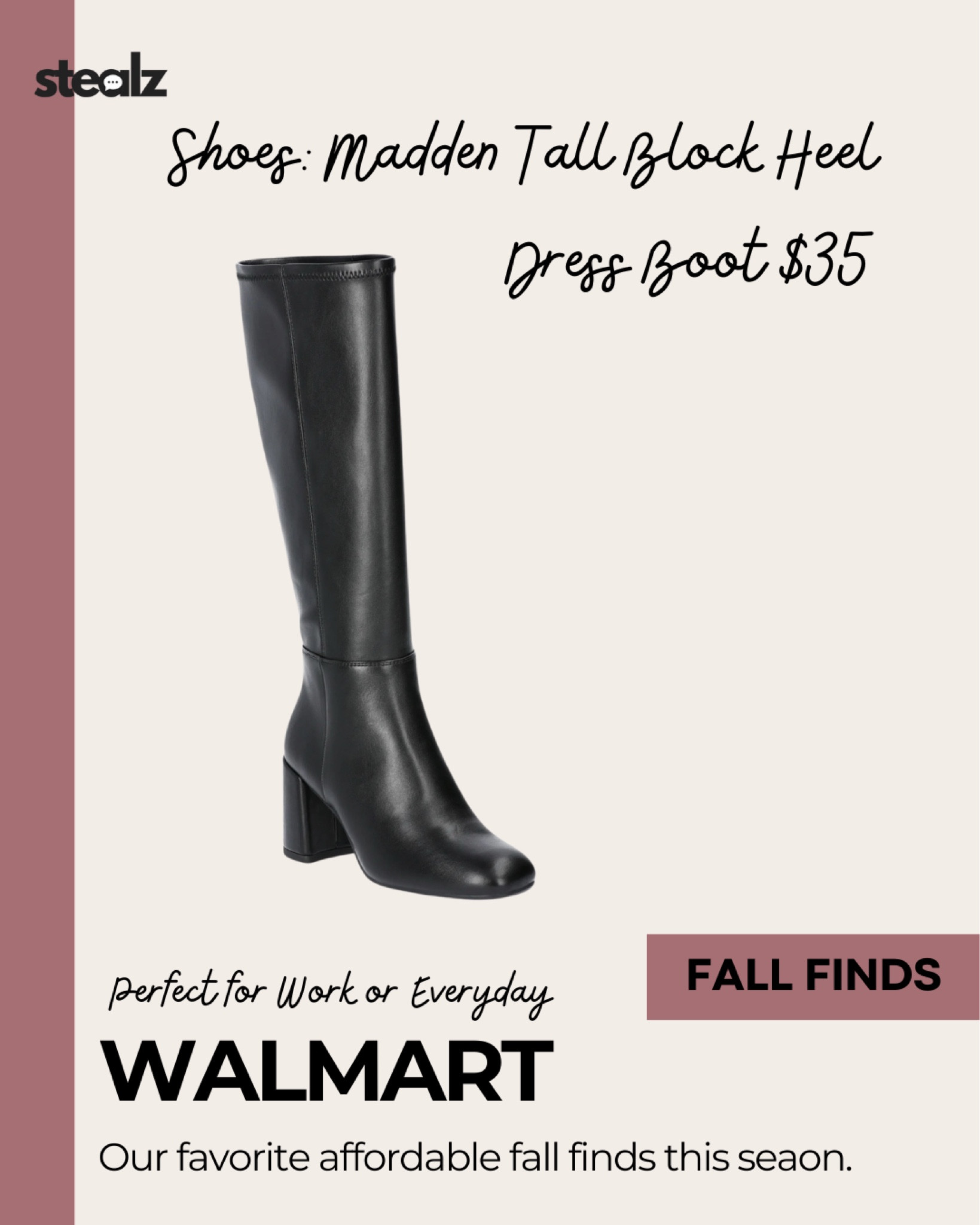 The perfect knee high boot to pair with midi work dresses  

#LTKShoeCrush #LTKFindsUnder50 #LTKMidsize