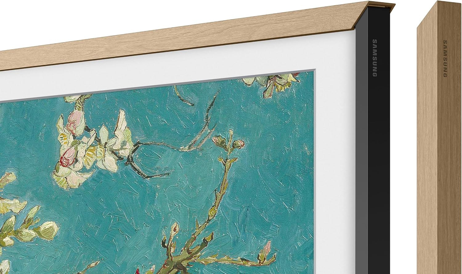 SAMSUNG 50-inch The Frame Customizable Bezel, Modern Teak (VG-SCFA50TKBZA, 2021 Model) | Amazon (US)