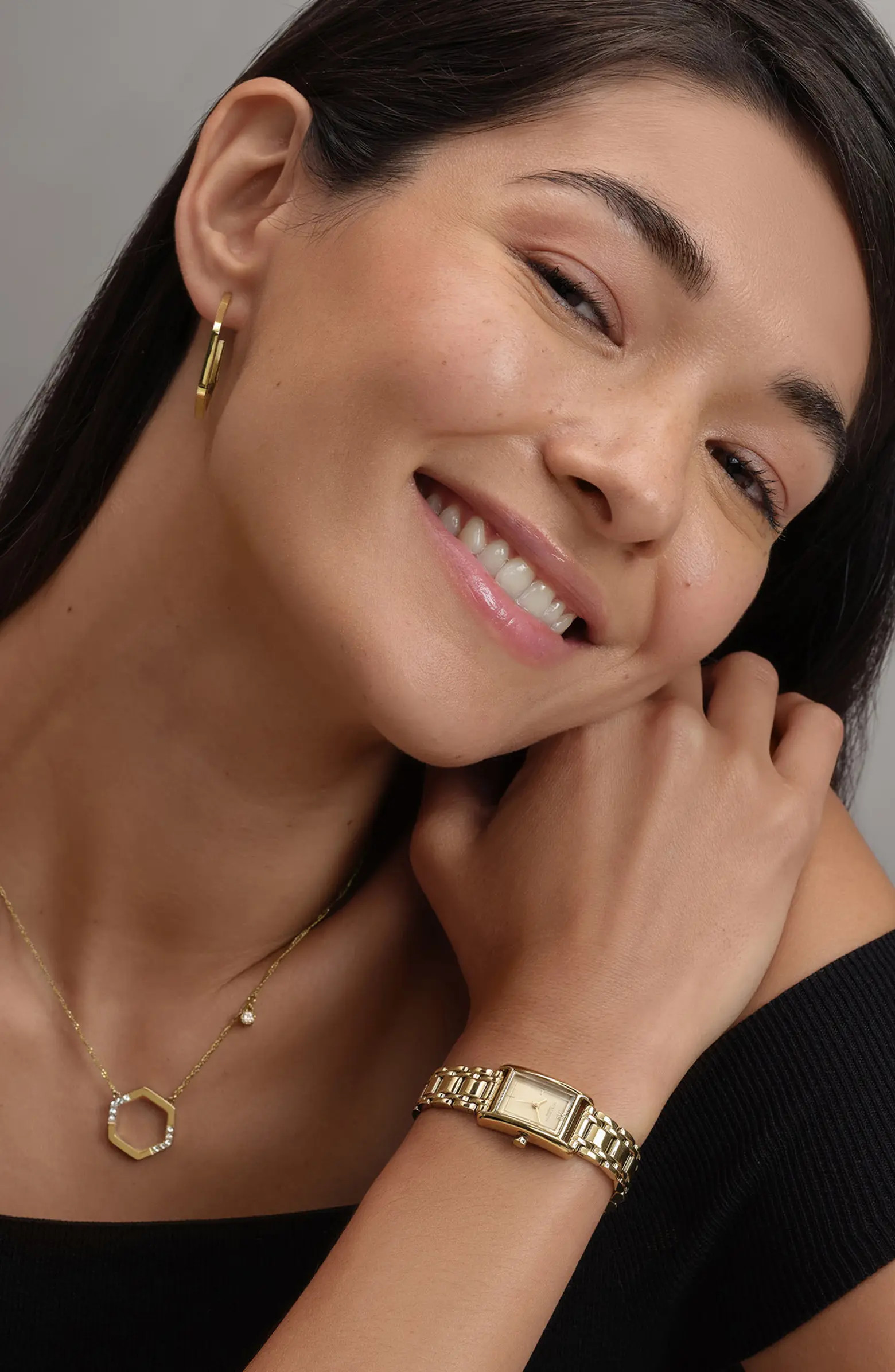 Mini Grove Rectangular Bracelet Watch, 16mm | Nordstrom