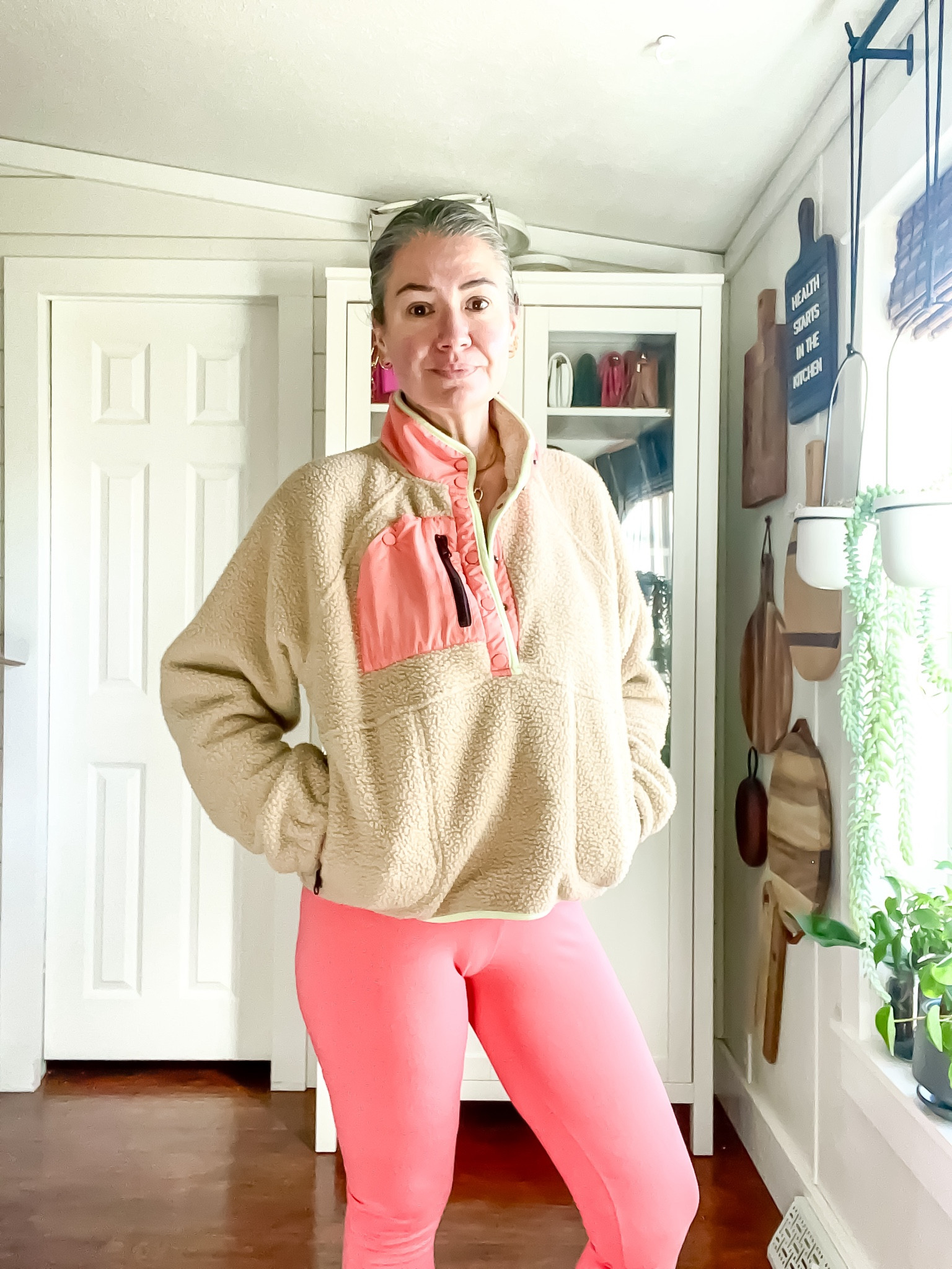 Free People Hit The Slopes Colorblock Pullover Dupe from Amazon. I’m wearing a Small, fits TTS $128 vs $40 (-10% right now!) 

#LTKstyletip #LTKSeasonal #LTKover40