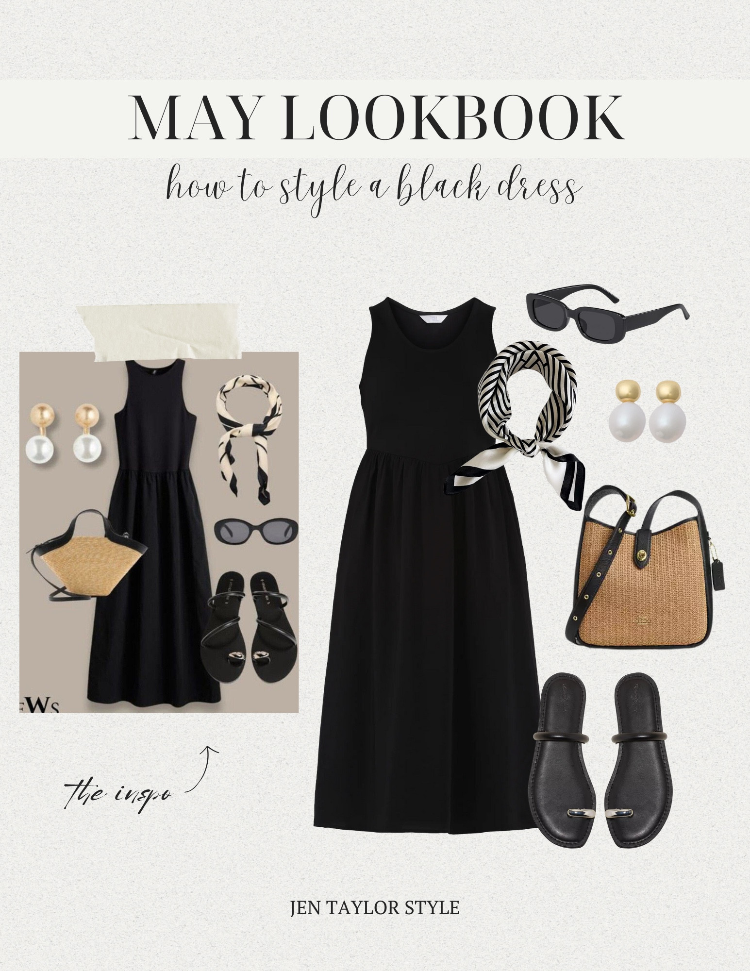 How to style a black dress with a neck scarf for summer  

#LTKStyleTip #LTKPlusSize #LTKFindsUnder50