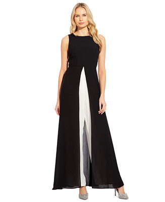 Colorblocked Overlay Jumpsuit | Macy's