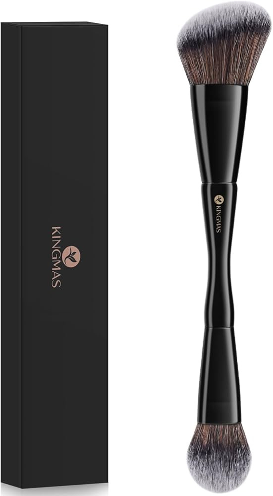 KINGMAS Foundation Makeup Brush, Double-ended Angled/Round Top Contour Makeup Brush for Beauty Bl... | Amazon (US)