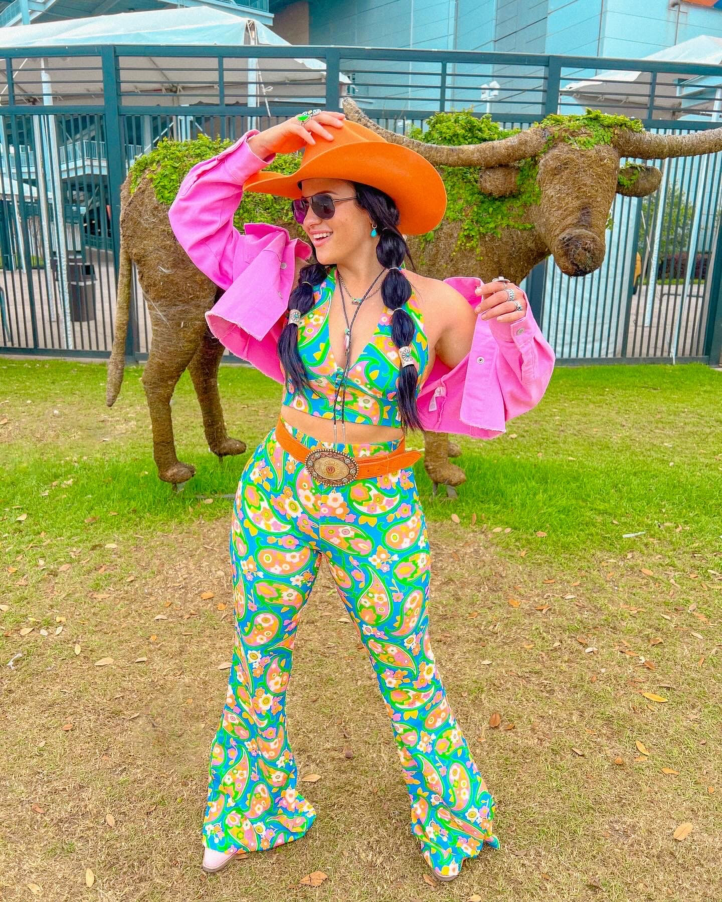 $69 cowgirl booties! Find this set at lil bees boho boutique and the hat at Rock Em’ boots (discount code NEONWRANGLER) 

Cowgirl style. Cowgirl outfit. Colorpop cowgirl. Neon outfit. Colorful outfit. Wrangler jacket. Cowgirl fashion  

#LTKsalealert #LTKstyletip #LTKFestival