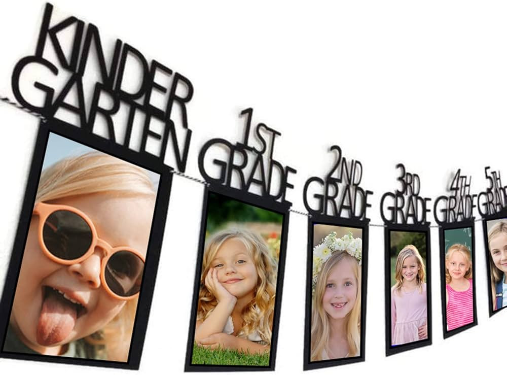Graduation Photo Banner for 2024 2025 Party Decorations, Kindergarten to 12th Grade Graduation Pi... | Amazon (US)