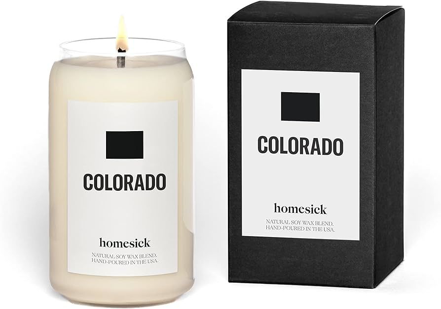 Homesick Colorado Scented Candle - 13.75 oz Spruce Needles and Cinnamon Scented Natural Soy Wax B... | Amazon (US)