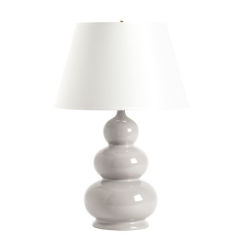 Suzanne Kasler Triple Gourd Lamp - Winter Gray | Ballard Designs, Inc.