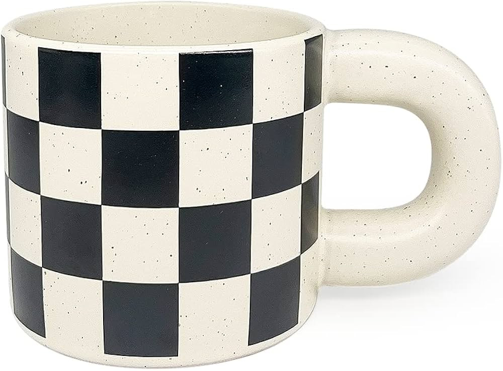 Ceramic Coffee Mug,Tea Cup with Porcelain Fat Round Handle,Dishwasher&Microwave Safe Mug to Decor... | Amazon (US)