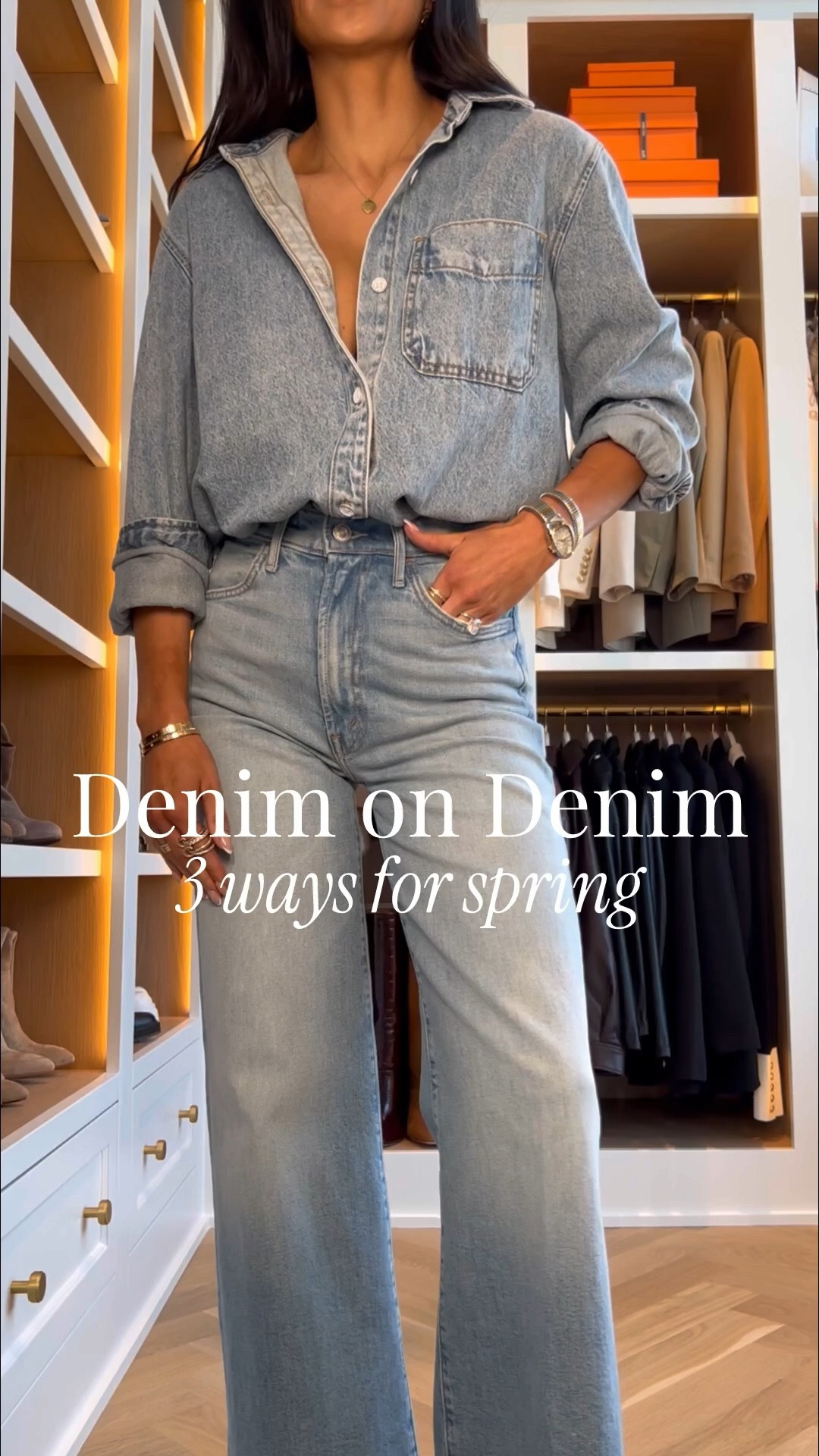 Spring denim on denim outfits - love these effortlessly chic looks for any occasion. Wearing the viral mother jeans with an affordable Zara denim vest and a target denim shirt. 

Outfit three is Veronica beard Beverly jeans with a Zara denim shirt jacket. 

#LTKOver40 #LTKPetite #LTKootd