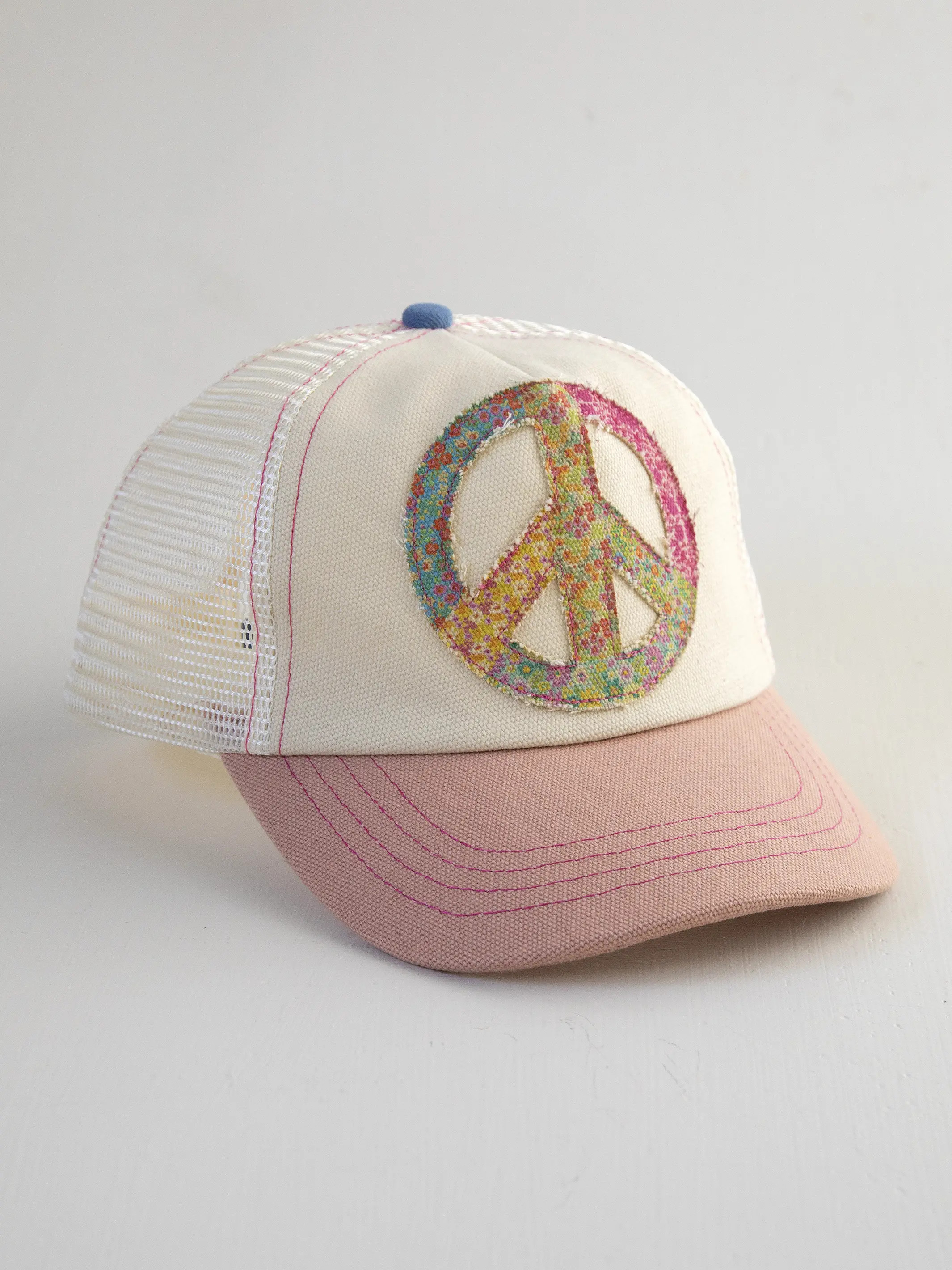 Canvas Trucker Hat - Peace Sign | Natural Life