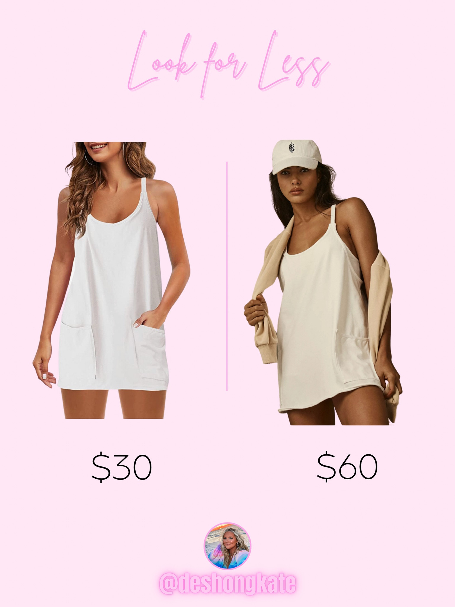 Tennis dress. Amazon find. Look for less. Free people dupe. hot shot mini dress. Summer outfits. Casual outfits. Errands. Budget fashion.

#LTKFind #LTKSeasonal #LTKunder50