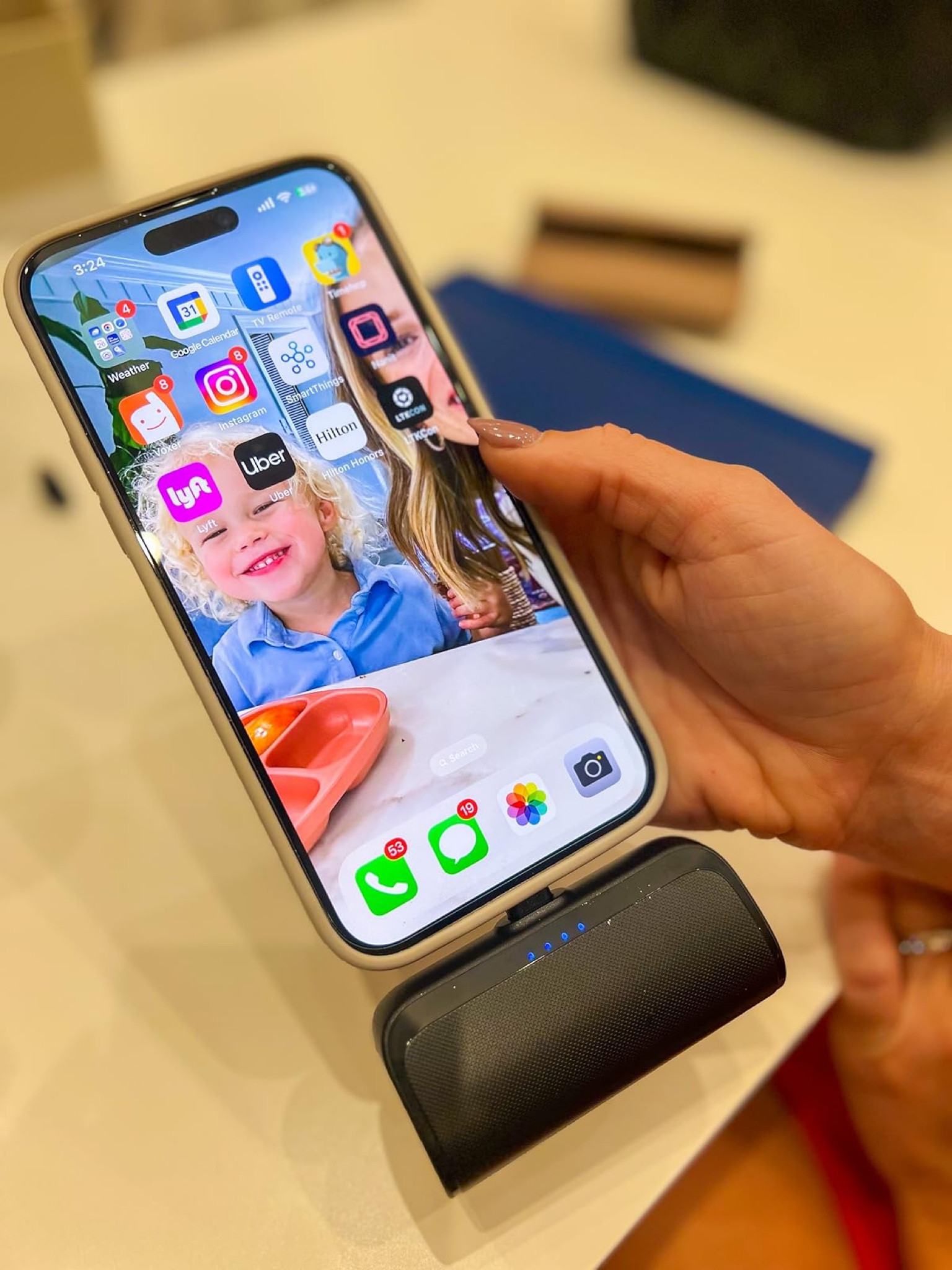 This portable power bank charger is one of my favorite purchases in the last month. It’s cordless, so you can still use your phone while it charges. I have two of them and keep them in my purse and in my car.

#LTKHoliday #LTKfindsunder50 #LTKtravel