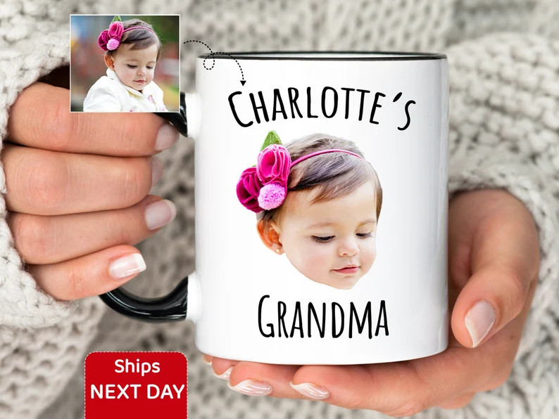 Custom Baby Face Mug, Personalize Child Photo Coffee Cup for Dad / Mom, Mug With Baby Picture,mot... | Etsy (US)