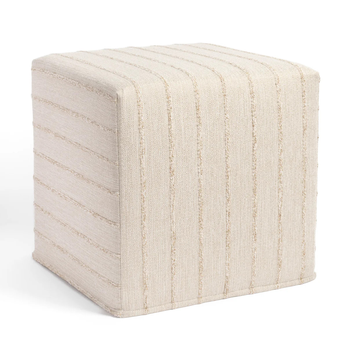 Handlavet 16x16 Cube Ottoman, Raffia | Tonic Living