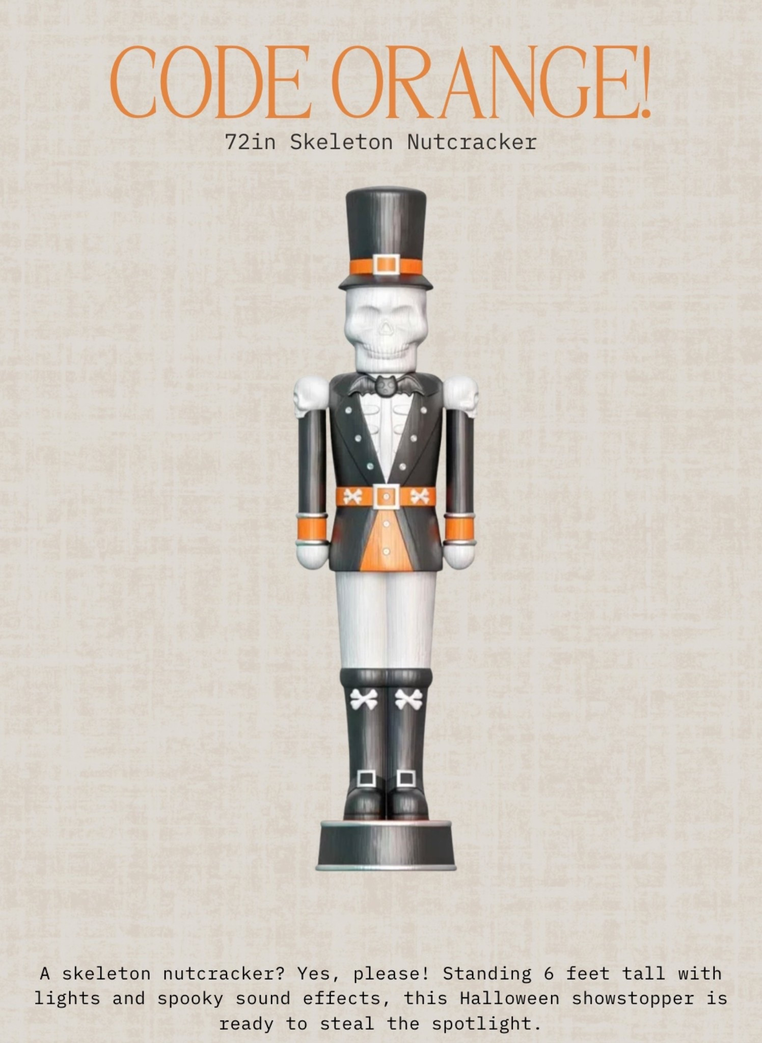 This is soo good! Giant Skeleton Nutcracker for Halloween💀🖤

#LTKSeasonal #LTKHome #LTKKids