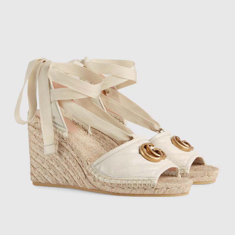 Women's platform matelassé espadrille | Gucci (US)