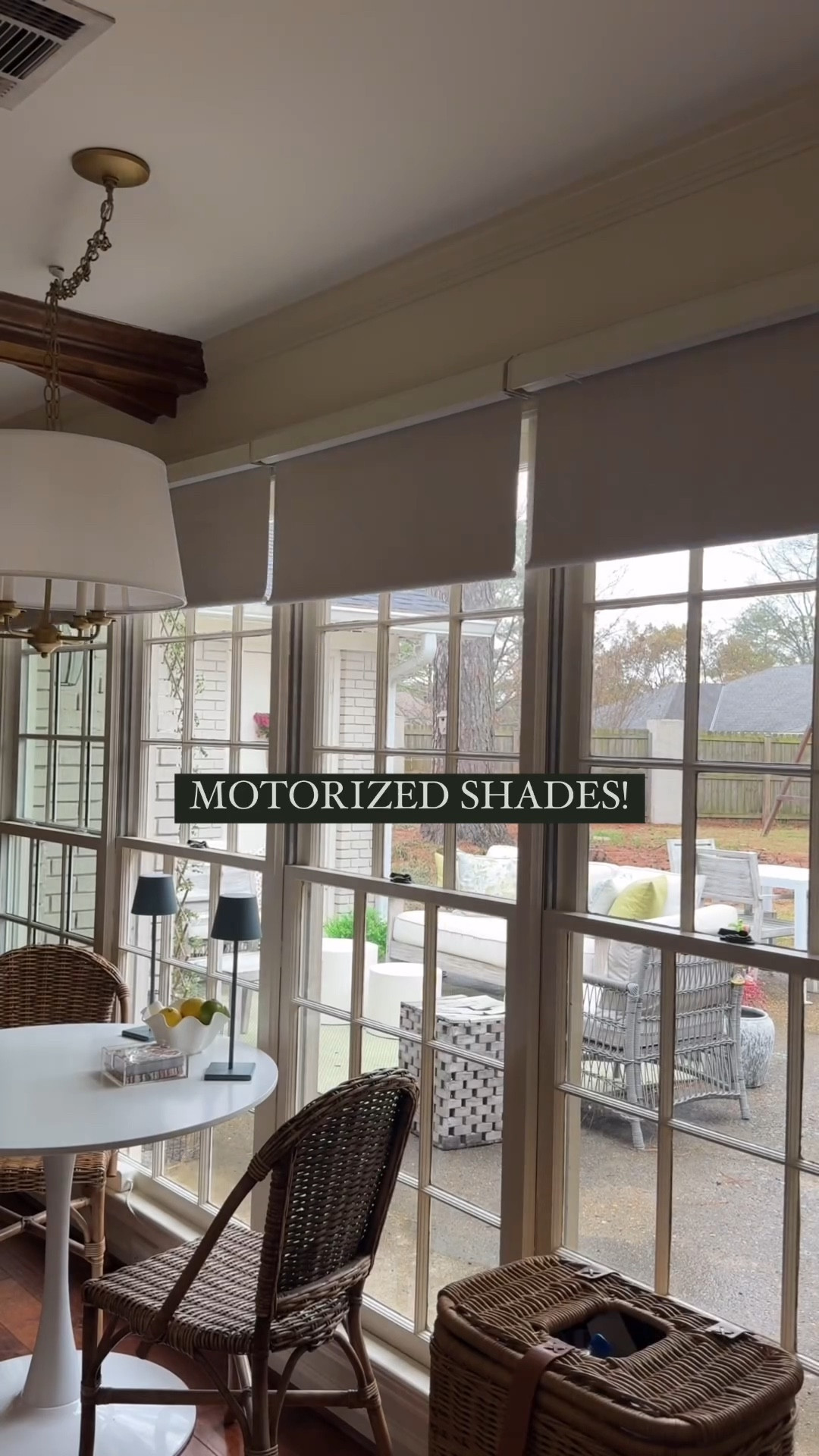 Took me 6 months to settle on the perfect shades for this window wall and we couldn't be happier! 

Love the motorized feature I got these @tokblindofficial on Amazon. 

We get hard afternoon sun exposure in this area of the house so the blackout feature was a MUST! They are so easy to install. Seriously took us maybe 25 mins to install this whole wall. Just put the hooks in and clip the valance on. 

Note: we did outside mounts because the style of our windows.

#LTKhome