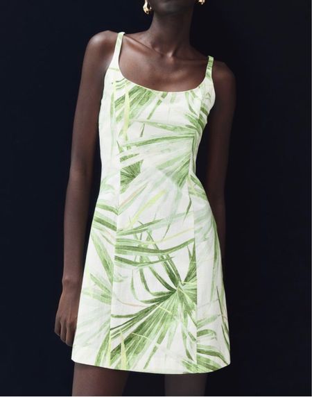 Palm leaf print dress 

#LTKSeasonal #LTKfindsunder50 #LTKstyletip