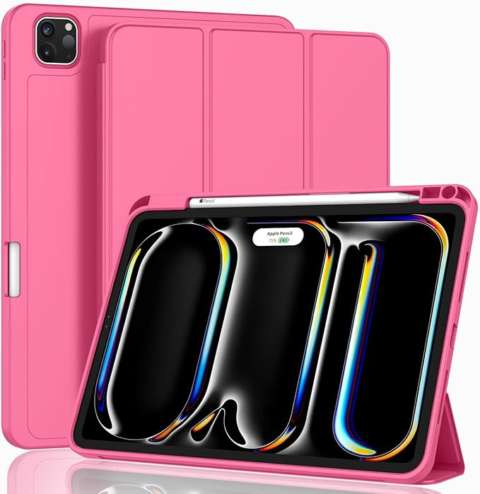 ZryXal 2024 iPad Pro 11 Inch Case M4 (5th Generation) with Pencil Holder, Smart iPad Case [Suppor... | Amazon (US)