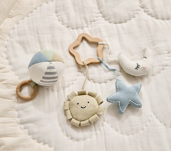 Wooden Activity Ring and Rattle Ball Set | Pottery Barn Kids