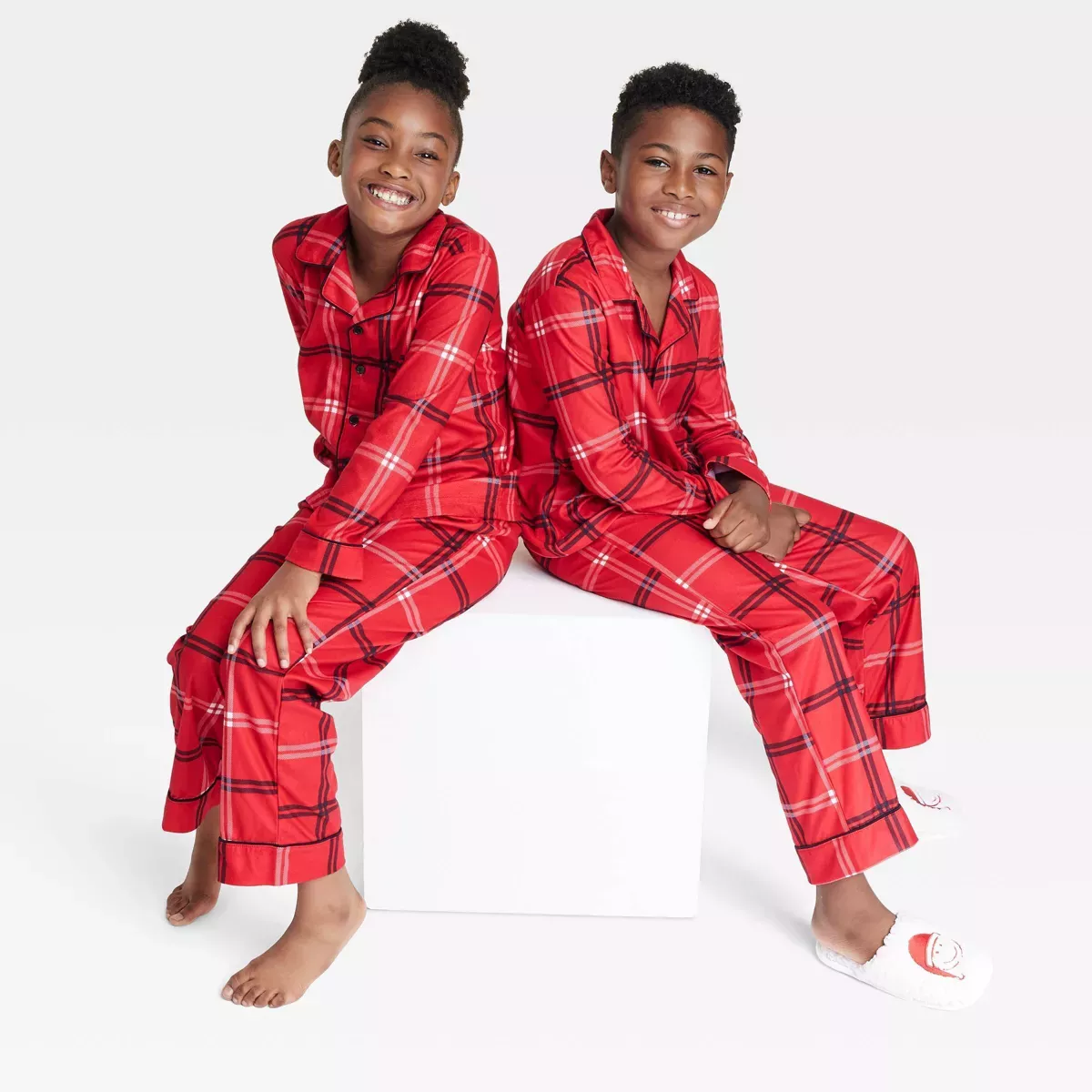 Kids plaid PJ set