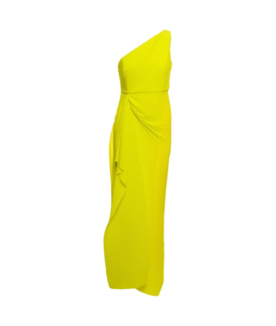 "dyas" Solace Woman Yellow Pleated Chiffon Dress | Italist