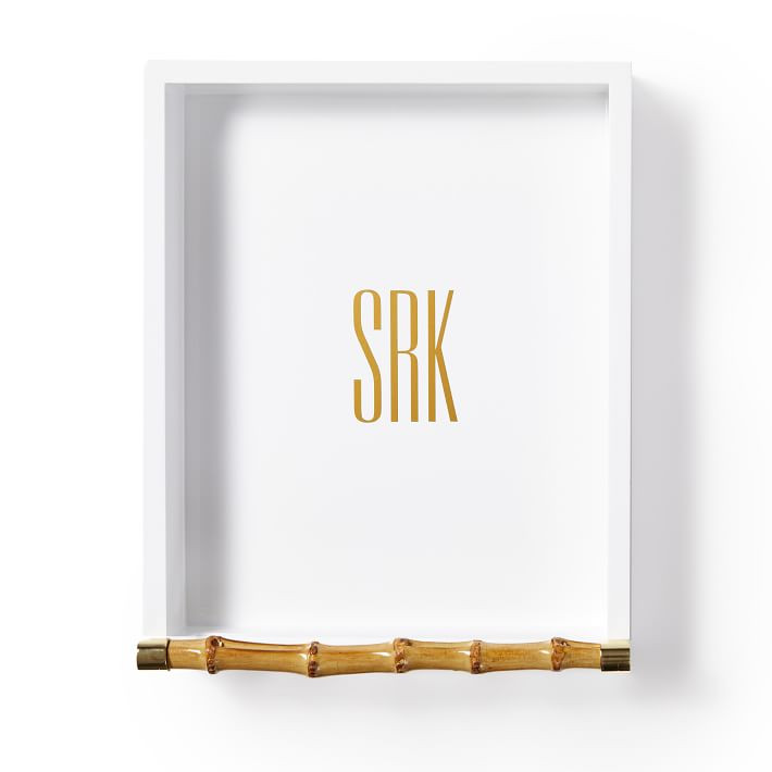 Bamboo Lacquer Desk Organizer Tray | Mark and Graham