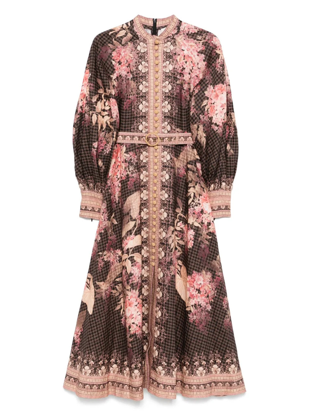 ZIMMERMANN linen dress - Black | Farfetch Global