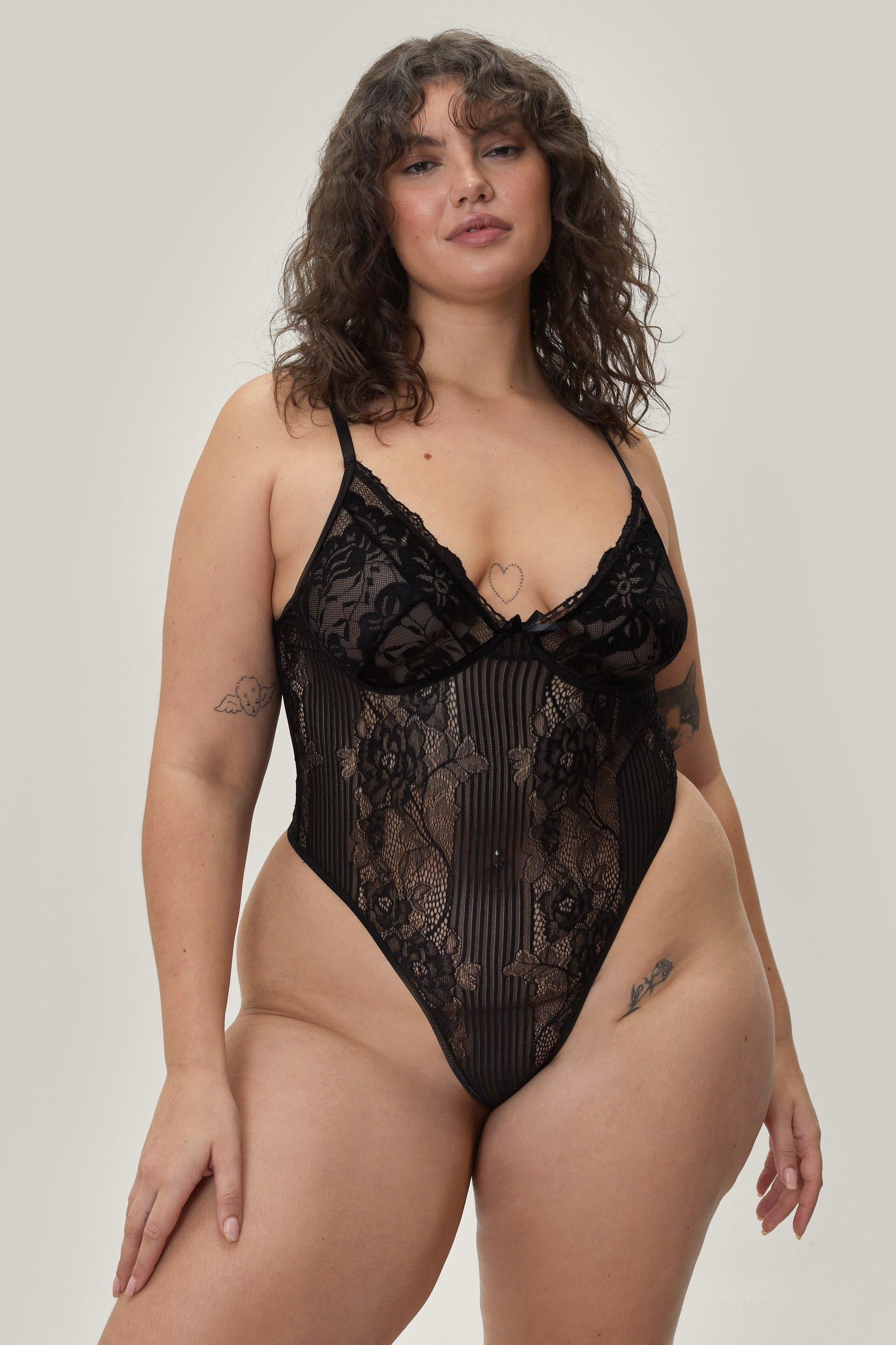 Plus Lace Bodysuit | Nasty Gal (US)