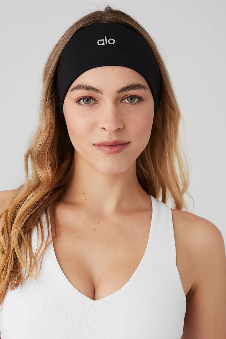 Performance Conquer Headband - Black | Alo Yoga (US)