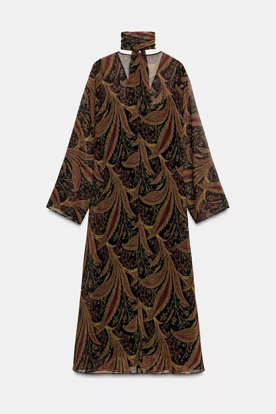 ZW COLLECTION PAISLEY SCARF DRESS | Zara US