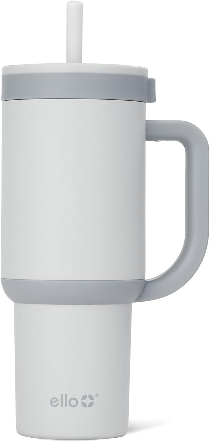 Ello Oasis 24 oz Tumbler with Handle & Retracting Straw | Reusable Insulated Stainless Steel Cup ... | Amazon (US)