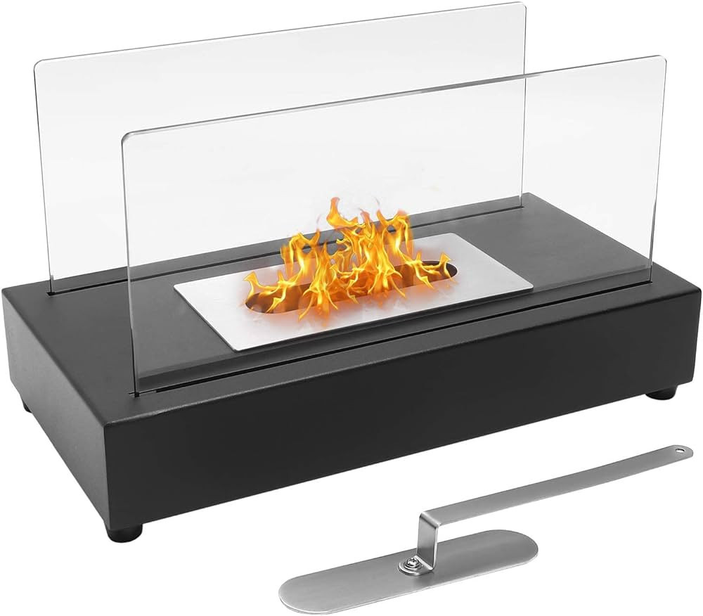 Mr.Ton Tabletop Fire Pit Bowl, Ventless Bio Ethanol Fireplace for Indoor & Outdoor, Personal Fire... | Amazon (US)
