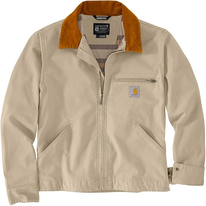 Carhartt Men's Rugged Flex Relaxed Fit Duck Detroit Jacket | Amazon (US)