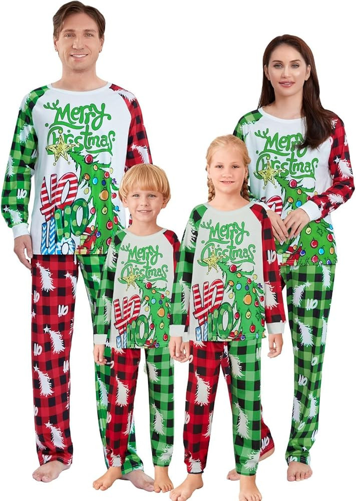 Family Christmas Pajamas Matching Sets - Matching Holiday Pjs Sets for Couples & Kids | Christmas... | Amazon (US)