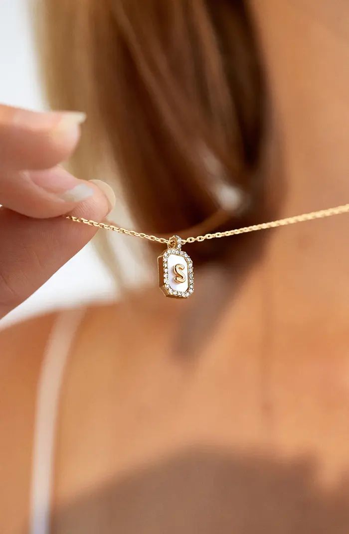 BaubleBar Initial Pendant Necklace | Nordstrom | Nordstrom