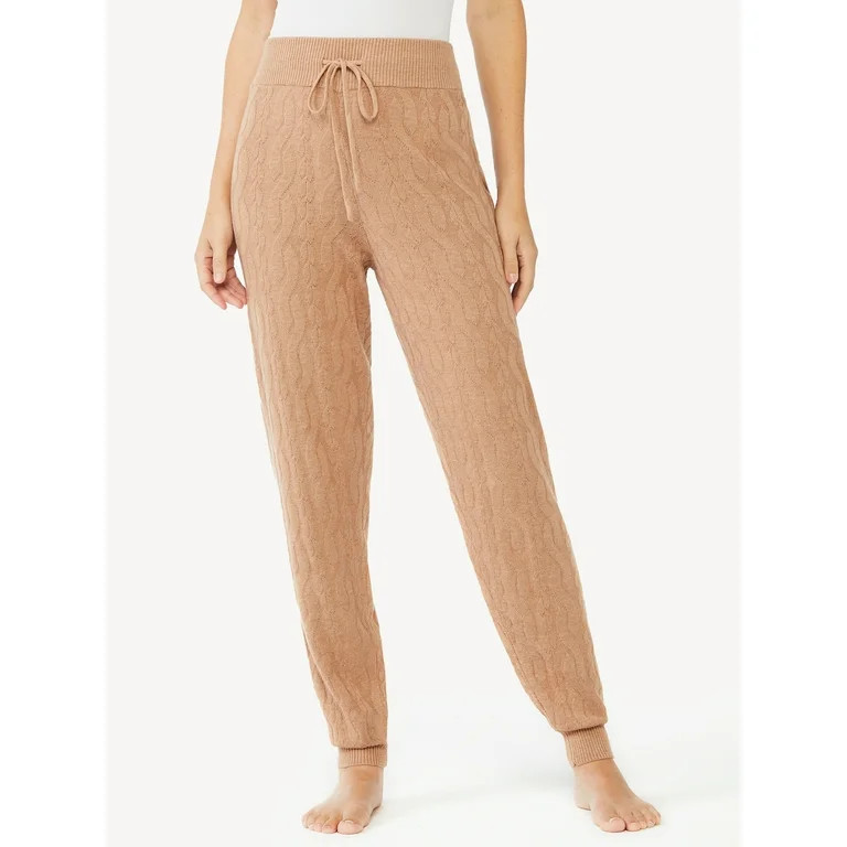 Sofia Intimates by Sofia Vergara Women's Cable Knit Lounge Jogger | Walmart (US)