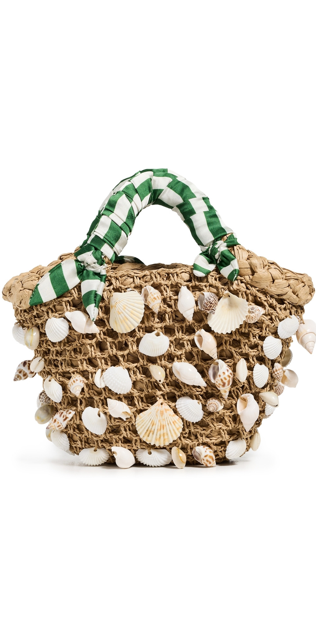 SIMONMILLER Shelly Bag Natural/Green Stripe One Size | Shopbop