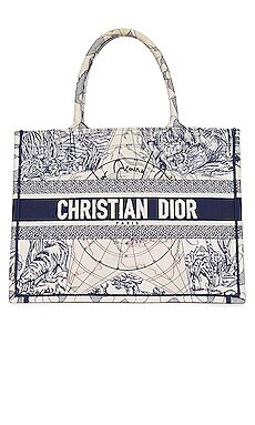 FWRD Renew Dior Around The World Book Tote Bag in Blue from Revolve.com | Revolve Clothing (Global)