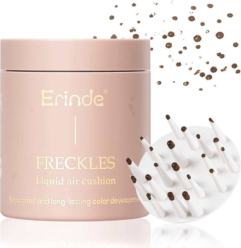 Erinde Upgrade Liquid Freckle Pen, Fake Freckles Stamp Air Cushion, Long Lasting Waterproof Quick... | Amazon (US)