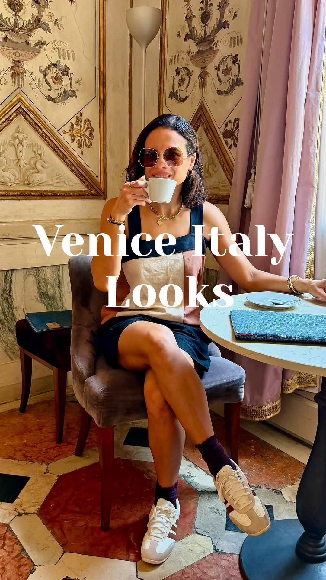 ⁣
𝗩𝗲𝗻𝗶𝗰𝗲 𝗟𝗼𝗼𝗸𝘀 𝘄𝗶𝘁𝗵 𝗮 “𝘁𝘄𝗶𝘀𝘁”⁣
⁣
Venice looks even better in breathable linen. ⁣
✨🇮🇹 ⁣
⁣
There's something about natural fabrics that makes exploring Italy in the summer so much more comfortable—lightweight, airy, and perfect for staying cool while wandering canals, bridges, and charming piazzas.⁣
⁣
My outfit was giving effortless Italian vacation... until I remembered one very important church dress code rule: no bare shoulders or exposed knees. 😅 Oops! That little memory lapse turned into a spontaneous €35 scarf shopping trip for my daughter and me before we could step inside. Consider it an unexpected fashion investment. 😂⁣
⁣
Travel tip: If you're visiting churches in Venice or anywhere in Italy, pack a lightweight linen shirt, shawl, or scarf to stay cool and meet the dress code. Trust me—it'll save you money and make your outfit even more versatile. ⁣
⁣
I had mine, but forgot it at the hotel, plus I, in my defense, I was running on 3 hours of sleep.

#LTKTravel